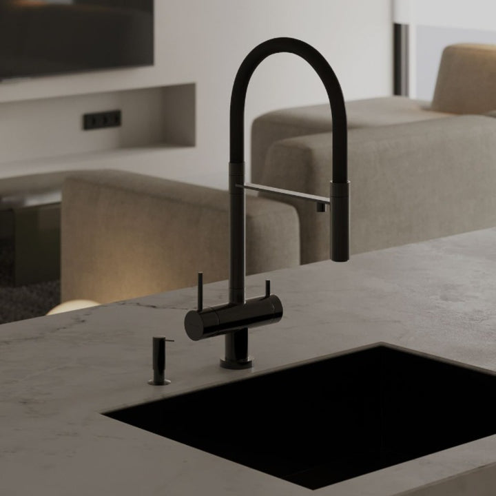 Brazilia-Faucet Chrome Deck Mounted Kitchen Mixer Tap 360 Rotate Drinking Sink Tap Water Purification Tap Crane For Kitche