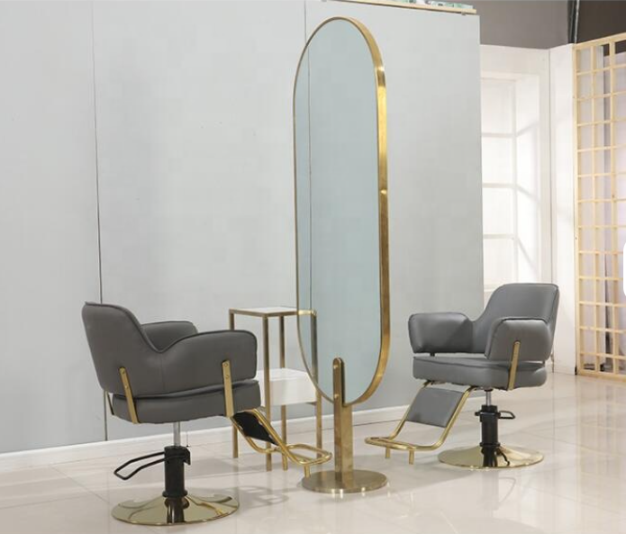 Hair salon Studio floor mounted mirror