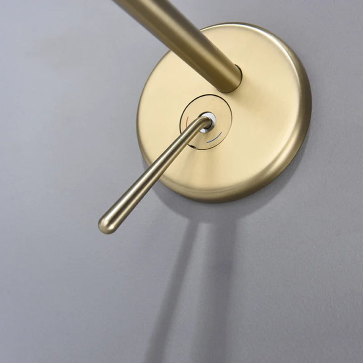 Tear drop wall mounted single laver handle