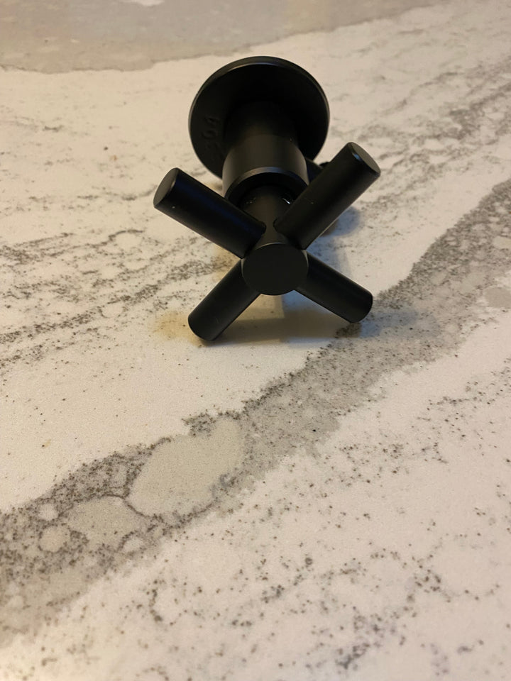 Cross handle X shut off valve