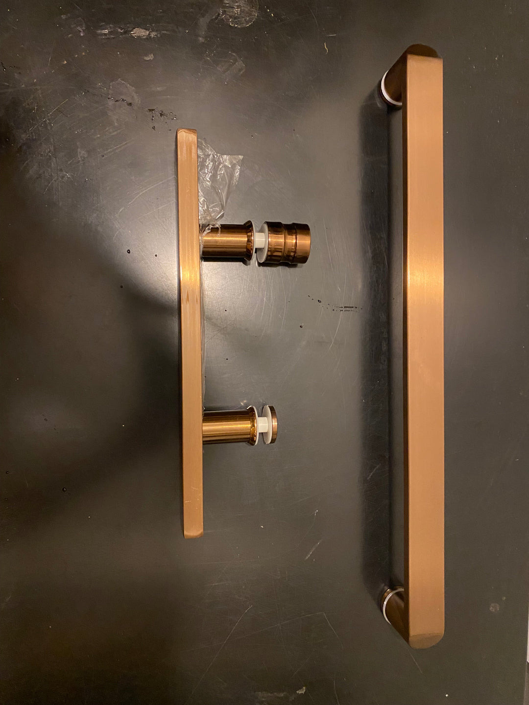 Brushed Gold- Rose gold- Gold- Black- Gun Grey shower glass door handle 12"