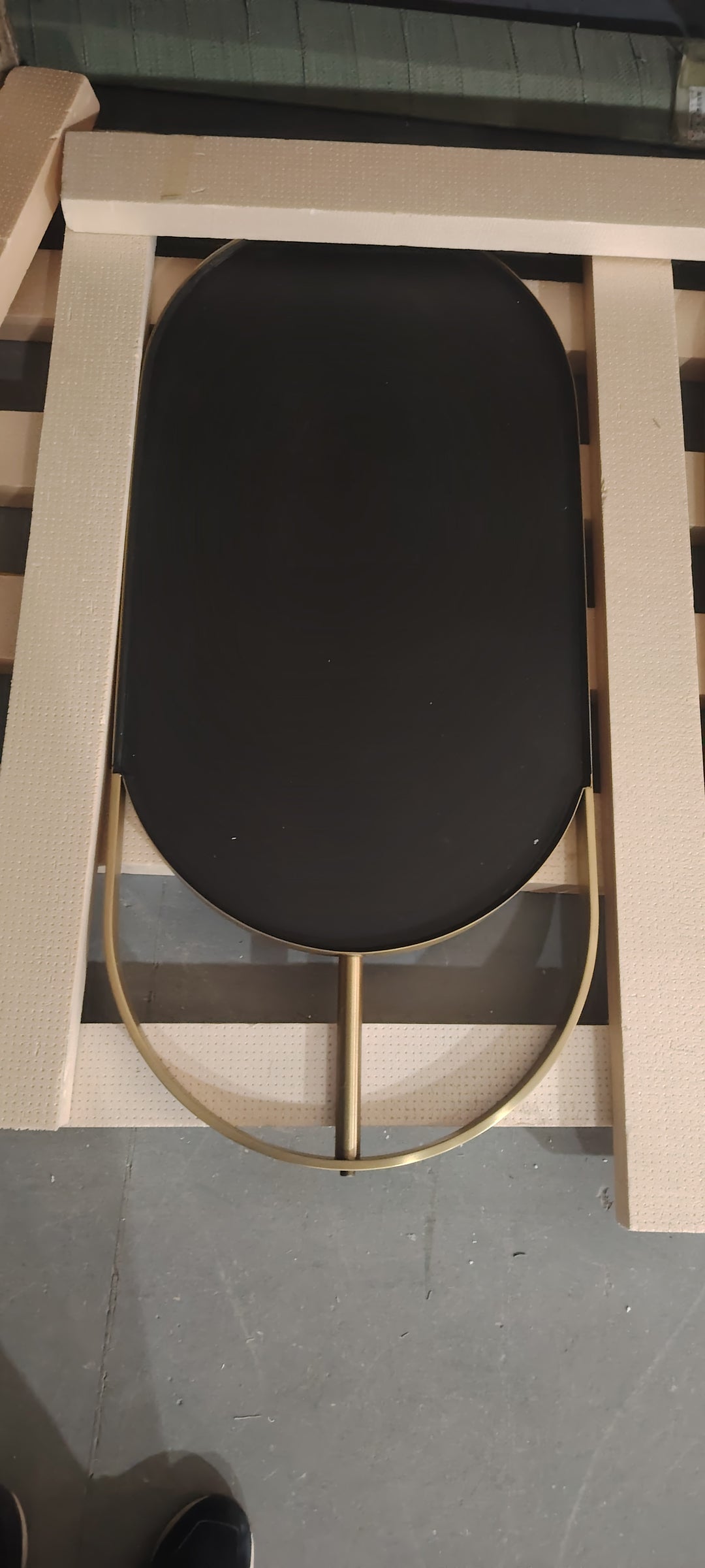 BULGARI-1 Piece Oval NO LED Ceiling Mount Bathroom Mirror