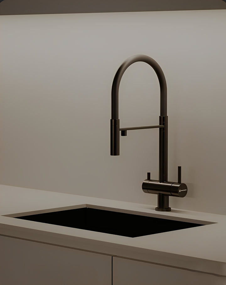 Brazilia-Faucet Chrome Deck Mounted Kitchen Mixer Tap 360 Rotate Drinking Sink Tap Water Purification Tap Crane For Kitche