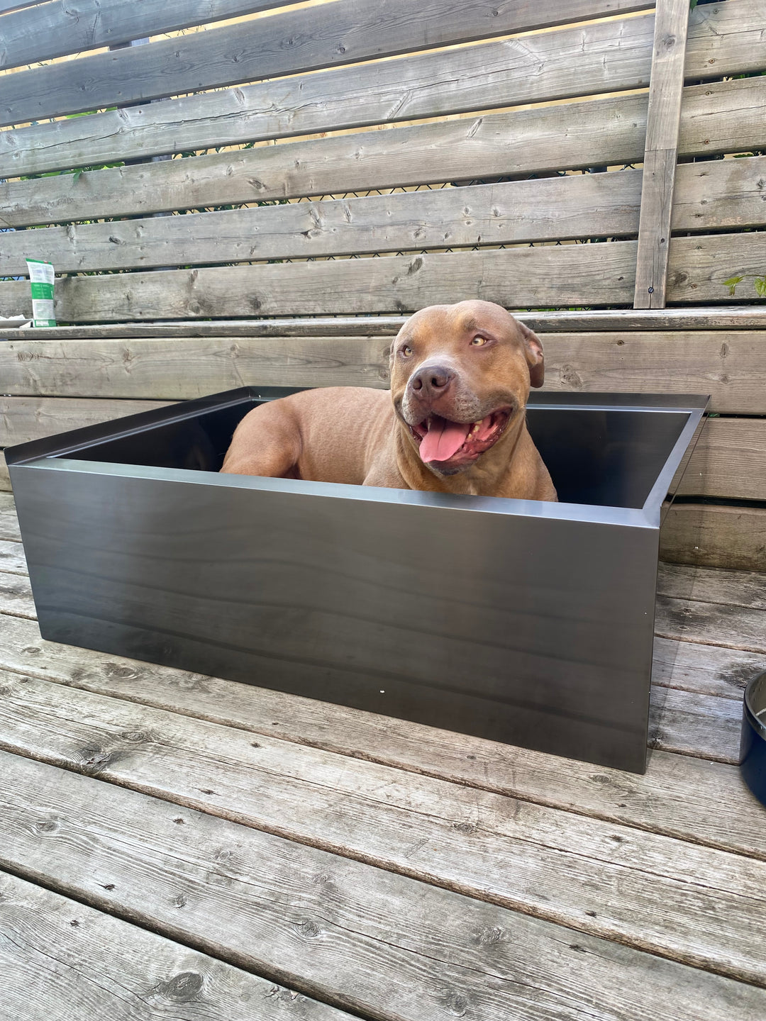 Black Grey Gun-Pet Dog bath tub mudroom washing station 16 gauge commercial grade stainless steel