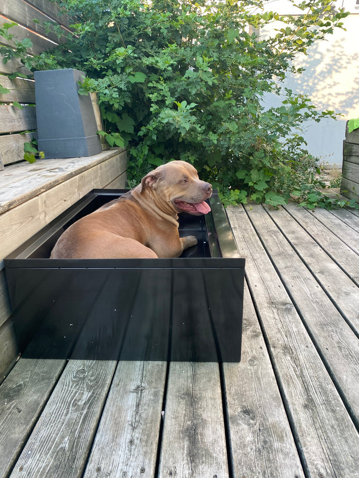 Black Grey Gun-Pet Dog bath tub mudroom washing station 16 gauge commercial grade stainless steel