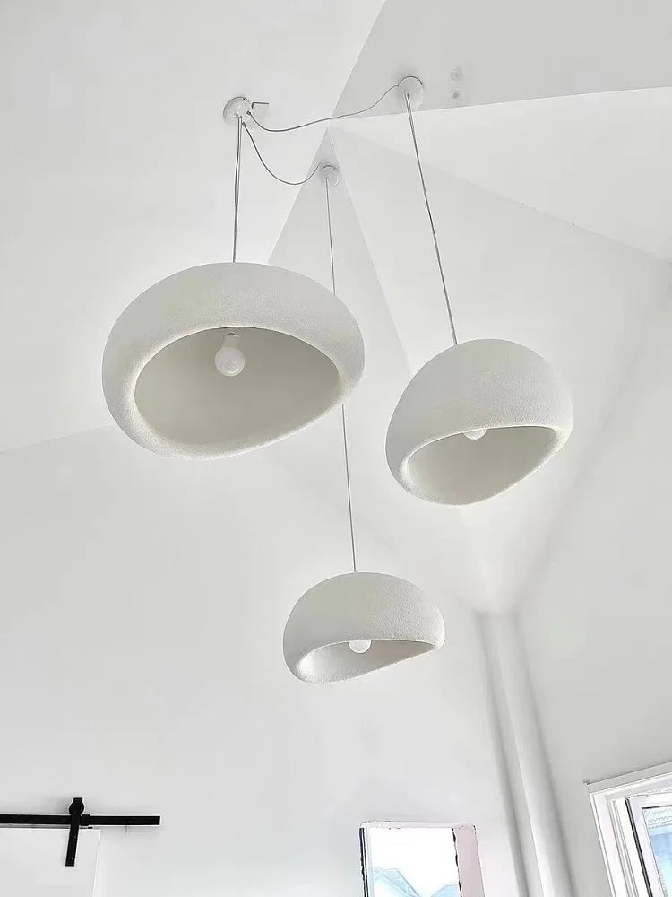 Nordic Wabi Sabi E27 LED Pendant Lights Modern Ceiling Chandelier Lights for Living Room Bedroom Dining Room Loft Hanghing Lamp