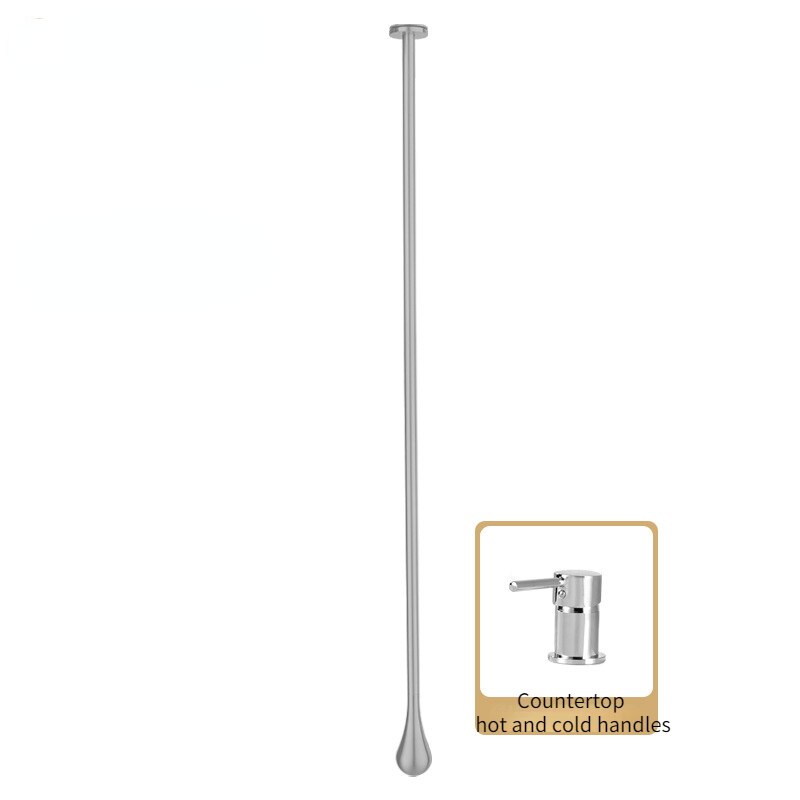 Tear drop- Ceiling Mount Faucets with deck mount lever control