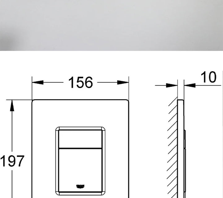 GROHE Cistern button actuation 6 1⁄4" x 7 3 ⁄4"