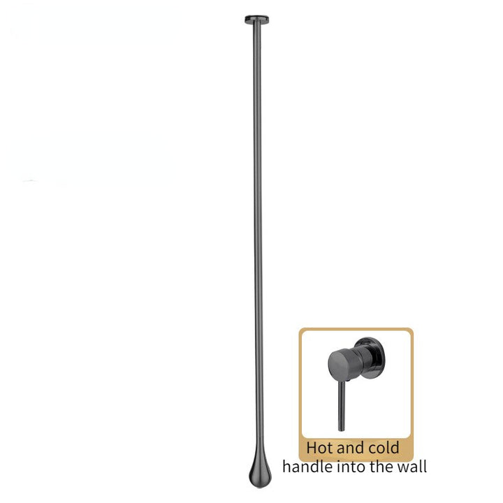Tear drop- Ceiling Mount Faucets with deck mount lever control