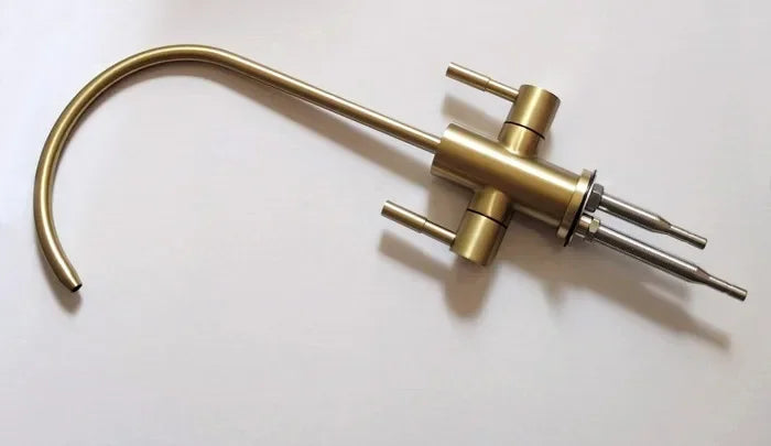 Brushed Gold Hot and Cold reverse water filter faucet