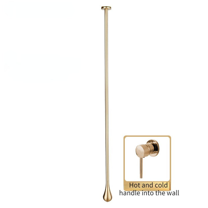 Tear drop- Ceiling Mount Faucets with deck mount lever control