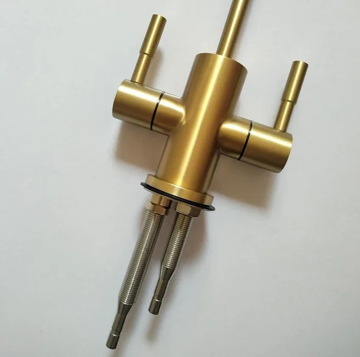 Brushed Gold Hot and Cold reverse water filter faucet