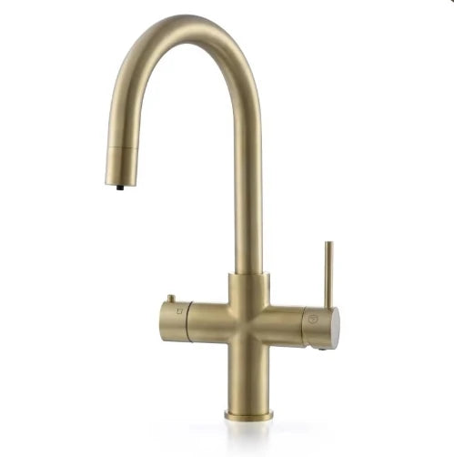 Caliente-Undersink Instant Hot Water Tap 3 4 5 Chilled Boiling Tap Brushed Gold Kitchen Boiled Filtered Faucet Taps