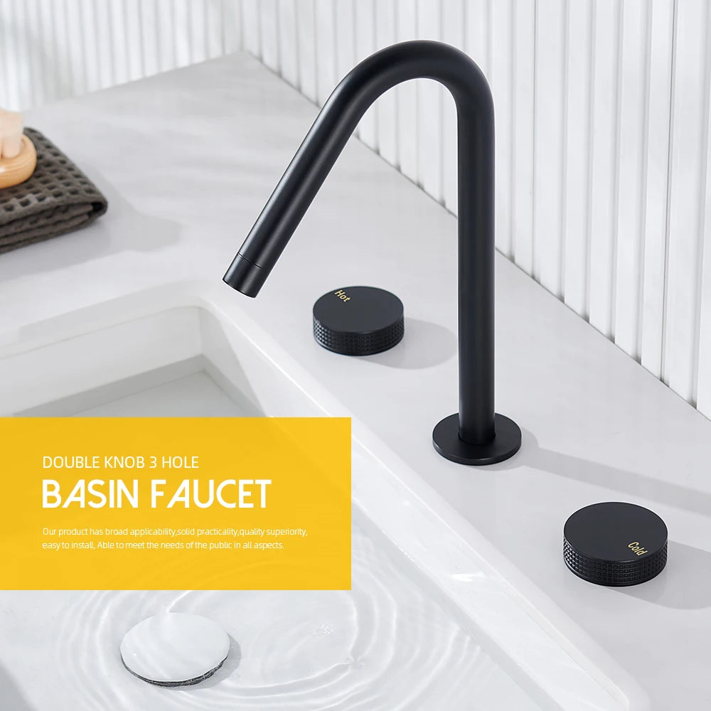 System - New modern 2024 8" inch wide spread bathroom faucet