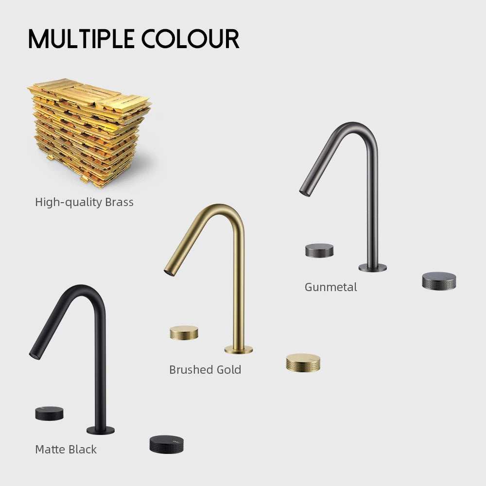 System - New modern 2024 8" inch wide spread bathroom faucet