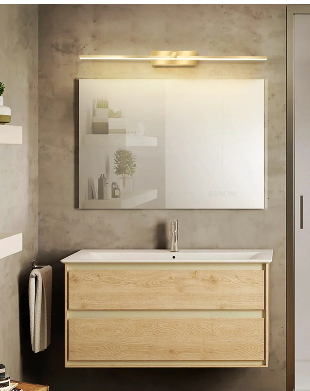 Modern LED Wall Light Vanty Lamp Aluminum Wall Sconce for Bathroom Mirror Headlight Indoor Lighting Fixture Luster Make Up Light