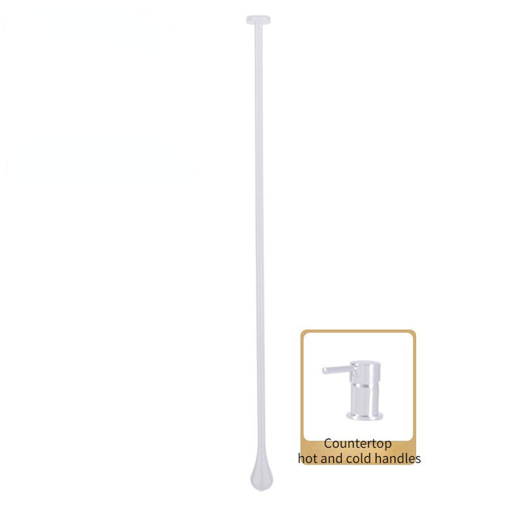 Tear drop- Ceiling Mount Faucets with deck mount lever control
