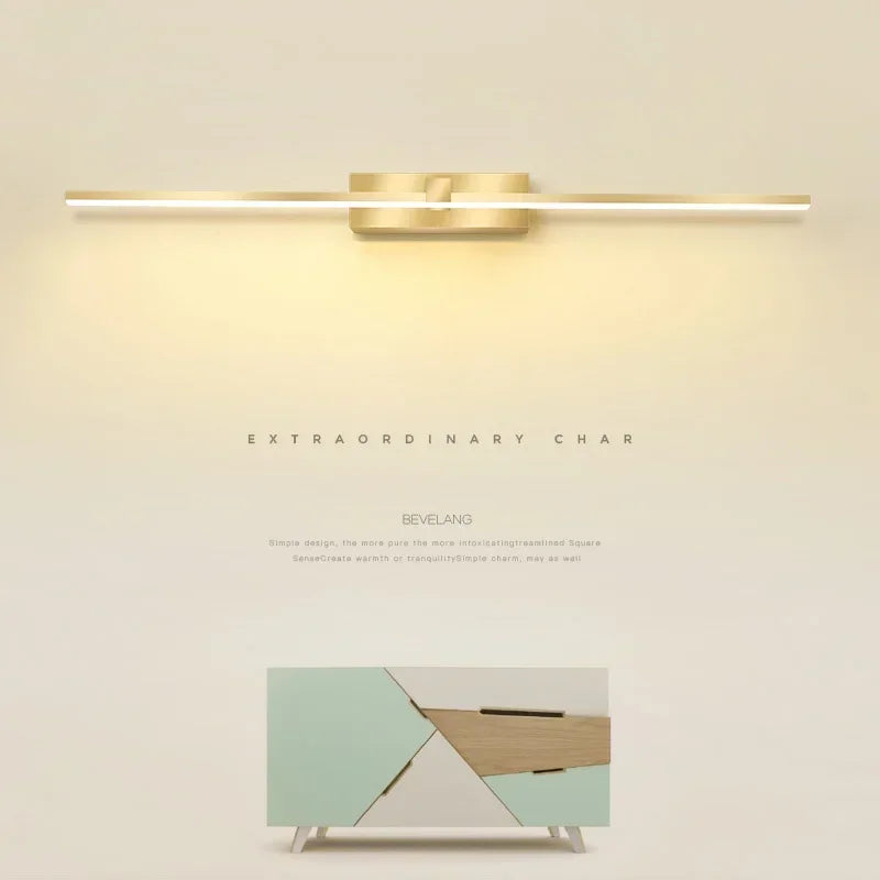 Modern LED Wall Light Vanty Lamp Aluminum Wall Sconce for Bathroom Mirror Headlight Indoor Lighting Fixture Luster Make Up Light
