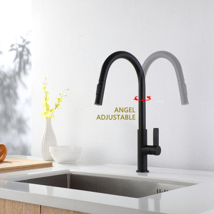 New modern design kitchen faucet dual spray pull out