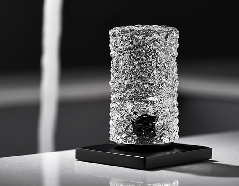 Andalucia-Nordic design - 8" inch with crystal handles wide spread bathroom faucet