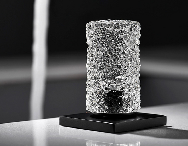 Andalucia-Nordic design - 8" inch with crystal handles wide spread bathroom faucet