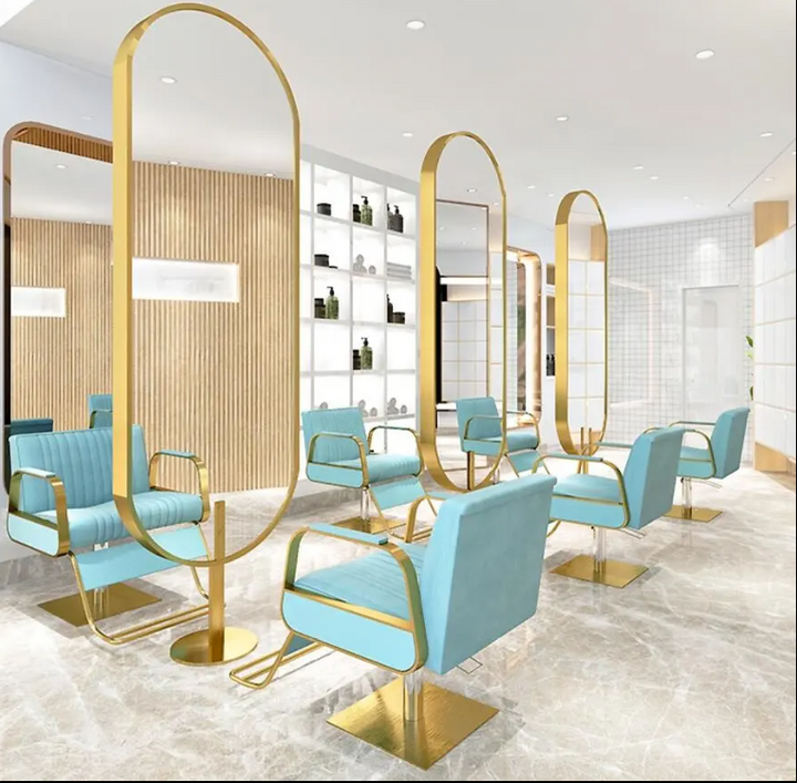 Hair salon Studio floor mounted mirror