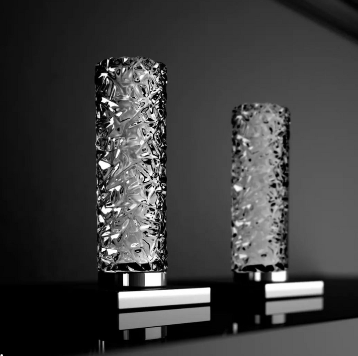 Andalucia-Nordic design - 8" inch with crystal handles wide spread bathroom faucet