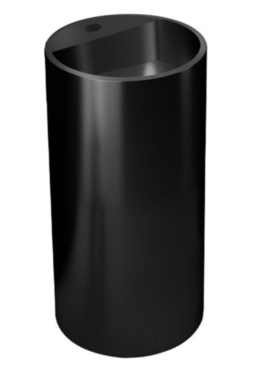 Round Stainless Steel 304-Floor Standing Pedestal Sink 31.5" X 15.5" Round