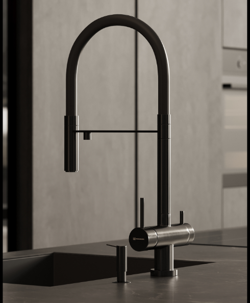 Brazilia-Faucet Chrome Deck Mounted Kitchen Mixer Tap 360 Rotate Drinking Sink Tap Water Purification Tap Crane For Kitche