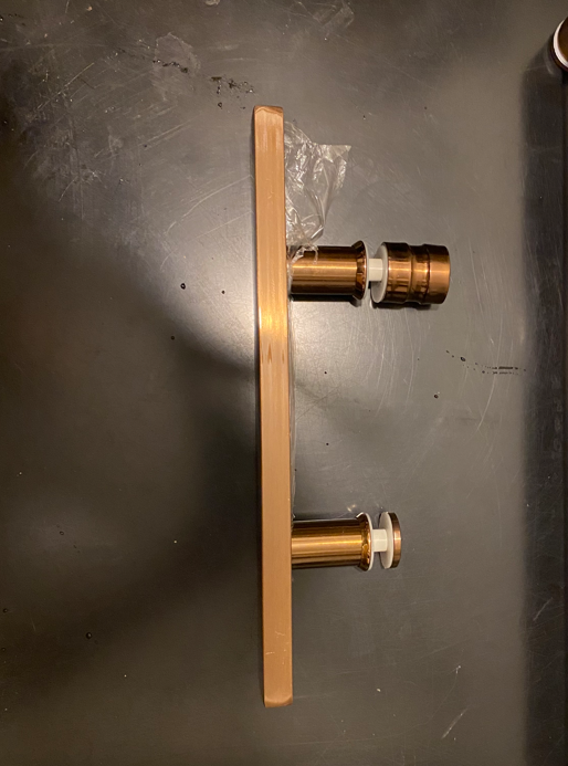 Brushed Gold- Rose gold- Gold- Black- Gun Grey shower glass door handle 12"