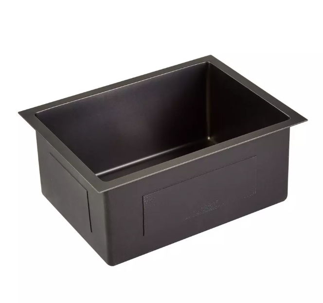 Brushed Gold-Black Grey Gun Undermount 16 Gauge Stainless Steel Bar sink 12X16"x8"