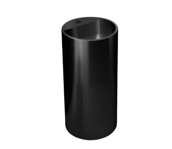 Round Stainless Steel 304-Floor Standing Pedestal Sink 31.5" X 15.5" Round