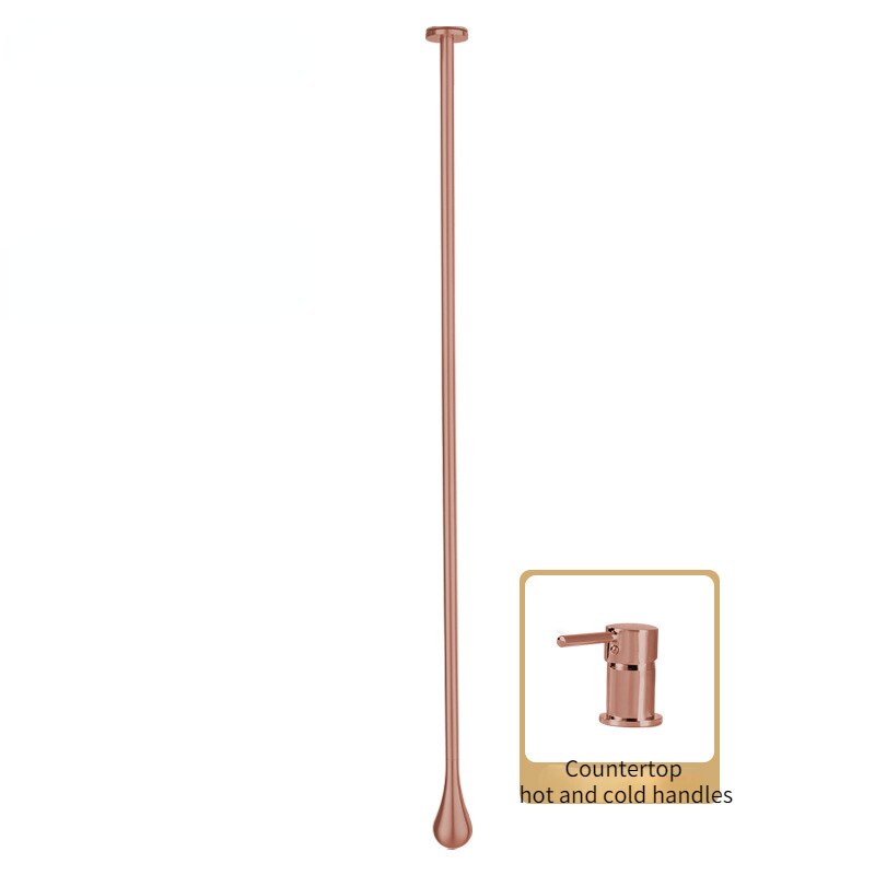 Tear drop- Ceiling Mount Faucets with deck mount lever control
