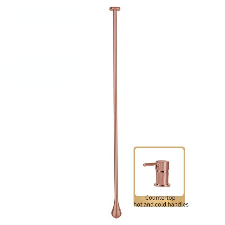 Tear drop- Ceiling Mount Faucets with deck mount lever control