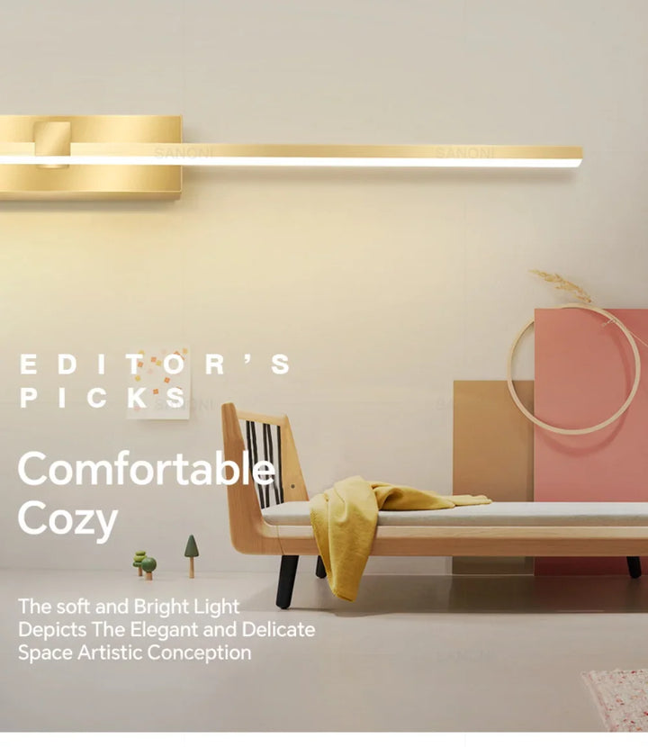 Modern LED Wall Light Vanty Lamp Aluminum Wall Sconce for Bathroom Mirror Headlight Indoor Lighting Fixture Luster Make Up Light