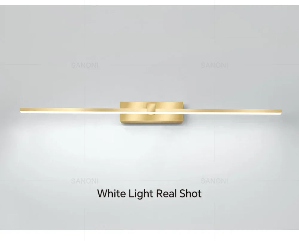 Modern LED Wall Light Vanty Lamp Aluminum Wall Sconce for Bathroom Mirror Headlight Indoor Lighting Fixture Luster Make Up Light
