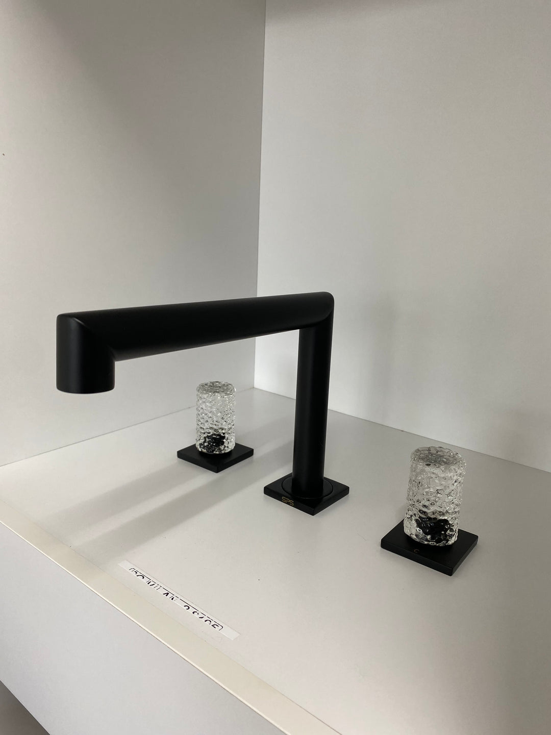 Andalucia-Nordic design - 8" inch with crystal handles wide spread bathroom faucet