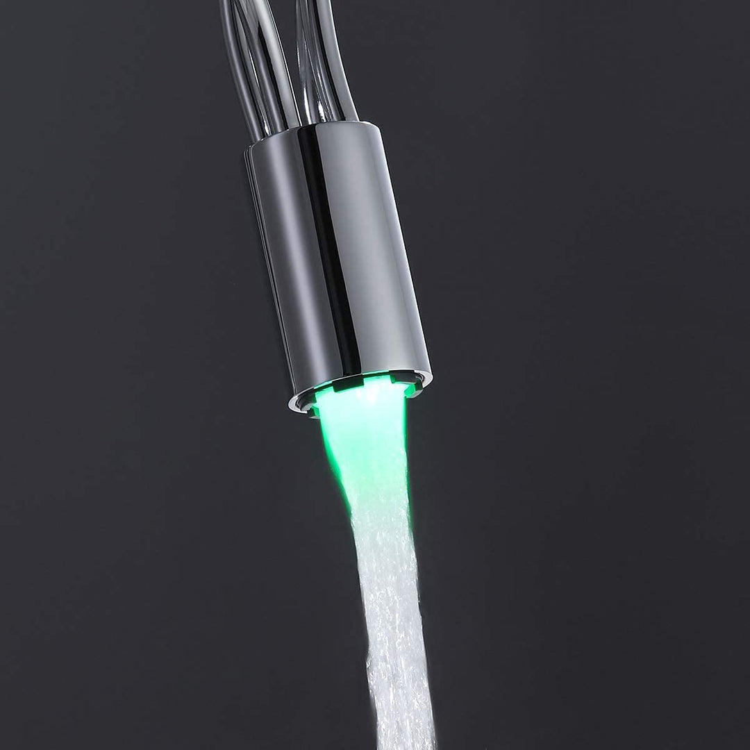 Medusa-Modern Chrome Single Hole Bathroom Faucet