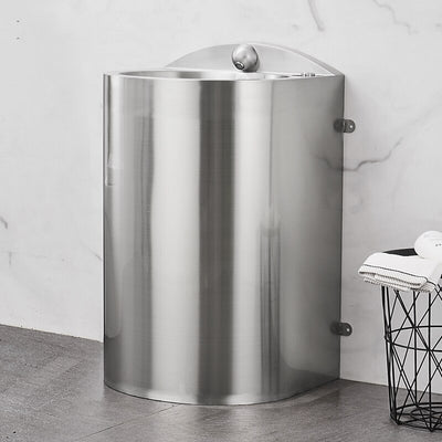 Commercial public stainless steel pedestal sink
