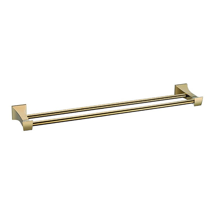Gold polished square bathroom accessories
