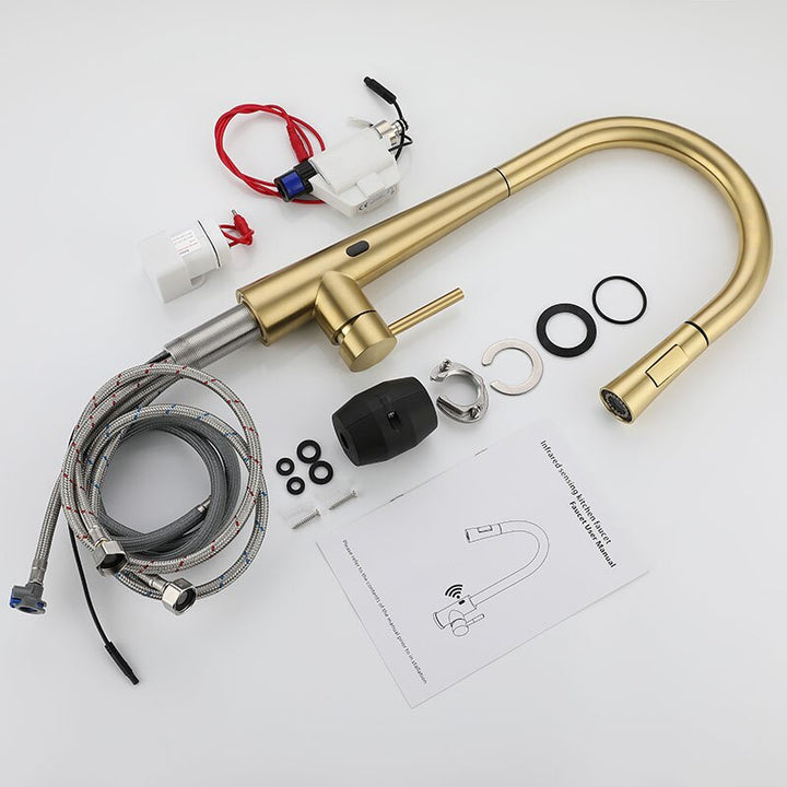 Motion sensor kitchen faucet