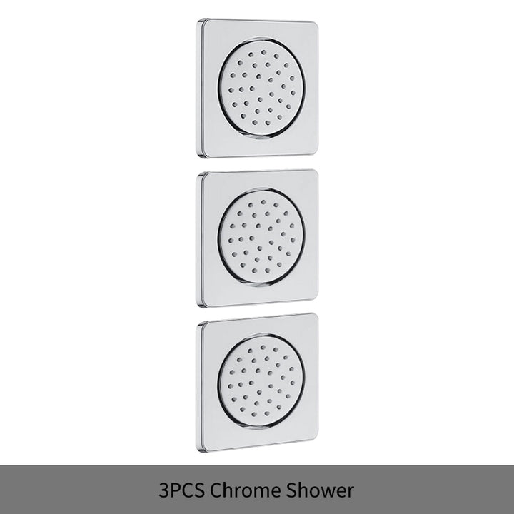 Square Flush Wall Mounted Body Jets