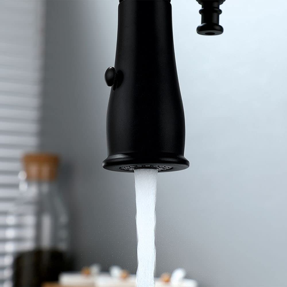 Elisabeth- Victorian Tall Kitchen Island Faucet Dual Pull Our Spayer Mode