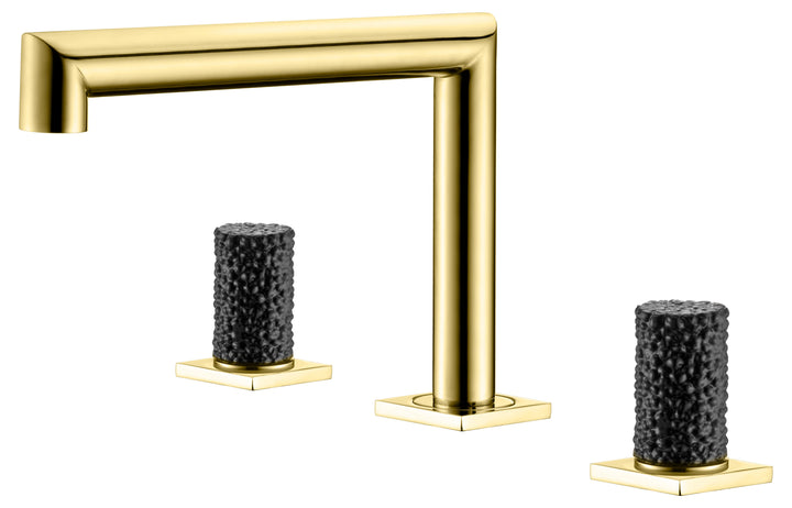 Andalucia-Nordic design - 8" inch with crystal handles wide spread bathroom faucet