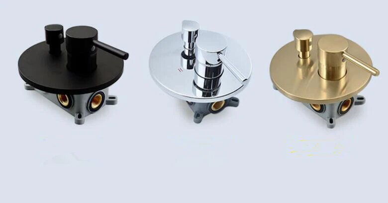 CUPC-Brushed Gold- Black-Brushed Nickel  2 Way Diverter Pressure Balance Shower With Handheld Sprayer Completed Kit