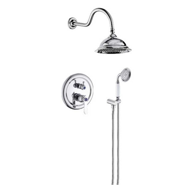 Victoria-Gold - Rose Gold Victorian 2 way Function Diverter Shower Kit