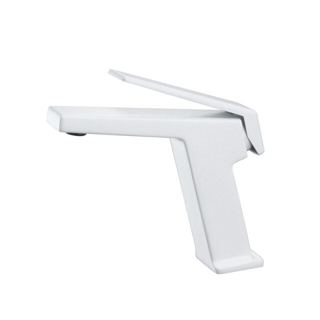 Glock-Brushed gold-Grey-White-Black-Black with red Tall and short faucet