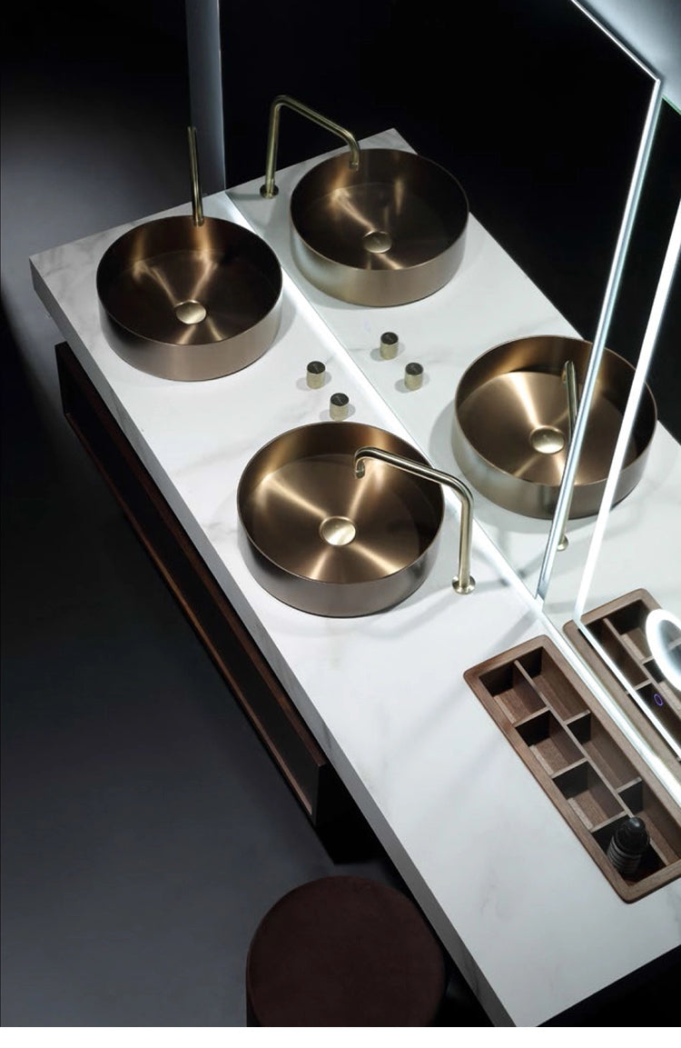 Vessel sink vanities