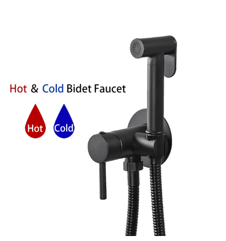 Hand held shataff bidet sprayer