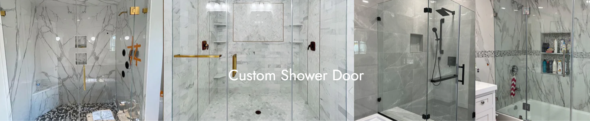 Shower glass door hardware